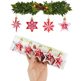 Christmas Tree Decoration Glitter Special-shaped Star Hanging Pendant Xmas Ball Ornament Props New Year 2022 Party Home Decor