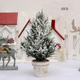 Christmas Gift New Year Artificial PE Mini Christmas Tree Ornament Tabletop Xmas Pine Trees Home Office Decoration Shopping Mall Festive Decor