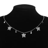 Fashion Necklaces Butterfly Necklace for Women Vintage Multilayer   Moon Star Charm Choker Necklaces Boho Pendant Jewelry