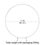 Circle Wedding Props Birthday Decor Wrought Iron Round Ring Arch Backdrop Round Arch Lawn Artificial Flower Row Stand Wall Shelf