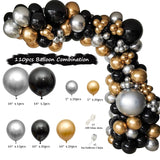 Christmas Gift White Chrome Gold Wedding Birthday Balloon Garland Arch Kit Bachelorette Engagements Anniversary Decoration Balloon Backdrop Diy