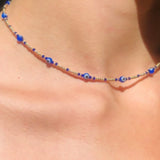 Cifeeo New Lovely Daisy Flower Colorful Beads Pearl Clavicle Choker Necklace for Women Girls Spring Summer Jewelry Wholesale