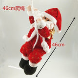 Christmas Gift Christmas Decoration Rope Climbing Santa Claus Doll Pendant Shopping Mall Window Layout Hanging Merry Xmas Ornaments