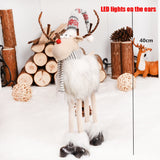 Christmas Decorations For Home Lovely Snowman Doll Standing Toys Christmas Tree Decorations Ornaments Xmas New Year Gifts Kids