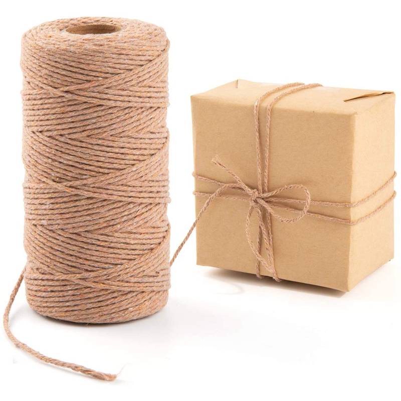 10M 1.5mm Pink Twine Cord Natural Jute Decorate Rope Holiday Gift