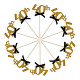 30 40 50 60 Years Old Cupcake Toppers Birthday Party Anniversary Adult 30th 40th 50th 60th Birthday Cake Decorations Supplies