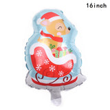 Christmas Gift Special-shaped Christmas Elderly Assemble Elk Snowman Aluminum Foil Balloons Merry Christmas Decor For Home 2021 Kids Noel Gifts