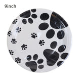 Pet Dog Paw Design Disposable Tableware Plate Napkin Banner Kids Boys Birthday Party Balloons Baby Shower Decoration Supplies