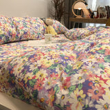 Cifeeo Rainbow Bedding Set Cartoon Printed Bed Linen Sheet Adult Kids Childs 4IN1 3IN1 Bedsheet with Duvet Cover Pillowcase All Season