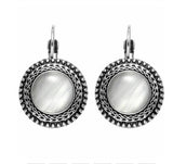 Cifeeo Fashion Boho Big Drop Earrings For Women Jewelry Brinco Carved Vintage Tibetan Silver Bohemian Long Earrings Jewelry