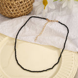 Cifeeo New Lovely Daisy Flower Colorful Beads Pearl Clavicle Choker Necklace for Women Girls Spring Summer Jewelry Wholesale