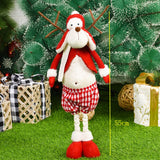 Christmas Gift 2022 Elk Santa Claus Snowman Christmas Dolls Christmas Decorations for Home Standing Toy Birthday Party Gift Kids