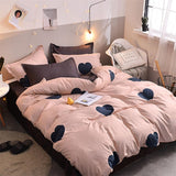 Cifeeo Nordic 220x240 Duvet Cover Bed Linen Bedding Set Cute Printed Quilt Cover Bedsheet Pillowcase Single Queen King Size Bedclothes