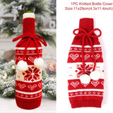 Christmas Wine Bottle Cover Merry Christmas Decorations For Home  Christmas Ornament New Year  Xmas Navidad Gifts