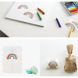 100pcs Rainbow Paper Sticker Self Adhesive Seal Stickers Happy Every Day Baking Gift Sticker Label DIY Party Wedding Decoration