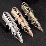 2022 NEW Fashion Cool Men Boys Punk Gothic Rock Scroll Joint Armor Knuckle Metal Full Finger Rings Gold Cospaly DIY Rings