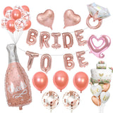 16inch Rose Gold Bride Ballons To Be Foil Letter Balloons Wedding Bachelorette Party Engaged Party Air Globos Wedding Ballons