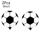 Football Party Balloon Football Banner Cake Topper Sports Trophy Foil Balloon Soccer Theme Boy Kid Birthday Party Decorations