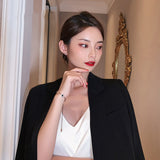 Classic Roman Digital Titanium Steel Bracelet For Woman 2023 New Fashion Korean Jewelry Party Luxury Girl's High-Grade Bracelet