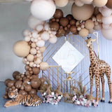 178Pcs/set Coffee Skin Color Balloons Brown Coffee Skin Balloon Arch Garland for Wedding Birthday Party Decor Supplies Baby Show