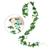 Christmas Gift Artificial Green Eucalyptus Willow Leaves Garland Vine Wedding Greenery Home Birthday Party Table Wall Green Leaves Decoration