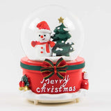 Christmas Gift Santa Claus Crystal Ball Christmas Snow Globe Music Light Snowflakesfor Thanksgiving Birthday New Year Gift Led Light Lamp