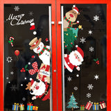 Christmas Gift Merry Christmas Window Stickers Christmas Decorations for Home Xmas Wall Stickers Decals Decor Navidad  New Year Stickers