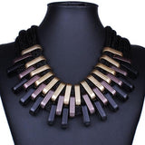 New Acrylic Punk Vintage Fashion Necklaces &Pendants Women Statement Necklace Gradient Drops Choker Maxi Colar Feminino