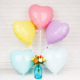 Candy Macaron Love Heart Star Shaped Foil Balloon 5-10pcs 18inch Wedding Baby Birthday Party Ice cream color Inflatable Balloons