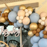 Christmas Gift 120pcs Maca Blue Double Cream Latex Balloons Garland Wedding Birthday Baby Shower Home Decoration Party Supplies