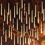 Christmas Rain Light Outdoor Meteor Shower Light 50CM Falling Rain Drop Icicle Light Wedding Holiday Fairy Garland Light