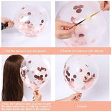 Christmas Gift 5pcs Transparent Balloons Rose Gold silver Confetti Balloon Inflatable Helium for Wedding Birthday Party Globos Latex Balloons