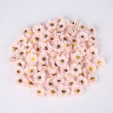 30Pcs 3cm Multicolor Daisy Flower Heads Mini Silk Artificial Flowers for Wedding Home Decoration Christmas Wreath Scrapbooking