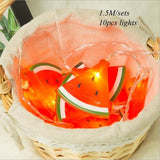 1Set Fruits Theme Watermelon Cake Topper/Banner/Balloons Summer Pool Party Wedding Birthday Decoration Baby Shower DIY Supplies