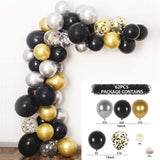 Cifeeo Black Gold Balloon Garland Arch Kit Confetti Latex Balloon 30th 40th 50th Birthday Party Balloons Decorations Adults Baby Shower