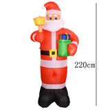 Christmas Gift Christmas Inflatables Tree Airblown Santa Claus Climbing Tree Chased by Puppy Dog Lighted for Home Outdoor Yard Lawn Decorations