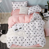 Cifeeo White Black Cow Leopard Printed Bed Cover Set Kids Duvet Cover Adult Boys Girls Bed Linen Bedsheet and Pillowcase Bedding Sets