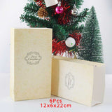 Christmas Gift Merry Christmas Candy Boxes Bags Christmas Santa Snowman Gift Box Paper Box Gift Bags Container Supplies Natal Noel Kerst 2021