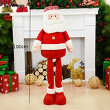 Christmas Gift 1/3PCS Snowman Elk Merry Christmas Big Dolls Tree Decor New Year Ornament Deer Santa Claus Standing Doll Decoration Gift for Kid