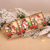 Christmas Gift Wooden Christmas Pendant Merry Christmas Decor for Home 2021 Navidad Ornaments Christmas Tree Decor Xmas Gifts New Year 2022