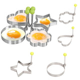 Christmas Gift 1Pcs Stainless Steel Fried Egg Mold Pancake Bread Fruit and Vegetable Shape Decoration Kitchen Accessories Kitchen Gadgets Tool