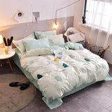Cifeeo Nordic 220x240 Duvet Cover Bed Linen Bedding Set Cute Printed Quilt Cover Bedsheet Pillowcase Single Queen King Size Bedclothes