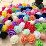 Cifeeo  100/200/300 Pcs Teddy Bear Of Roses 3Cm Foam Wedding Decorations Christmas Decor For Home Diy Gifts Box Artificial Flowers Head