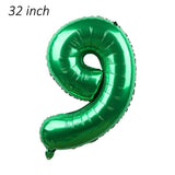 New Construction Vehicle Truck Excavator Tractor Balloons Cake Topper Green Farm Theme Party Decoration Happy Birthday Banner