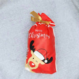 Christmas Gift 3/10Pcs Santa Gift Bag Candy Bag Snowflake Crisp Drawstring Bag Merry Christmas Decorations for Home New Year  Noel Presents