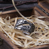 Christmas Gift Never Fade Stainless Steel Viking Raven Statement Rings Men Vintage Nordic Viking Totem Odin Men Rings Jewelry