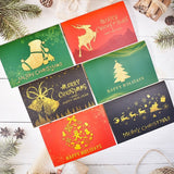 Merry Christmas Cards Christmas Tree Winter Gift Pop-Up Cards Christmas Decoration  Stickers Laser Cut New Year Greeting Cards