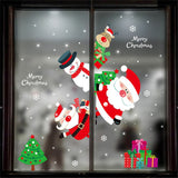 Christmas Gift Merry Christmas Window Stickers Christmas Decorations for Home Xmas Wall Stickers Decals Decor Navidad  New Year Stickers