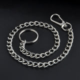 2022 High Quality 23cm Long Metal Keyring Keychain Chain Hipster Pant Jean Key Wallet Belt Ring Clip Men's HipHop Jewelry