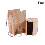Christmas paper Kids Candy Box Bag Navidad  New year christmas home decoration Natal gift bags Kerst Noel Treats packing box